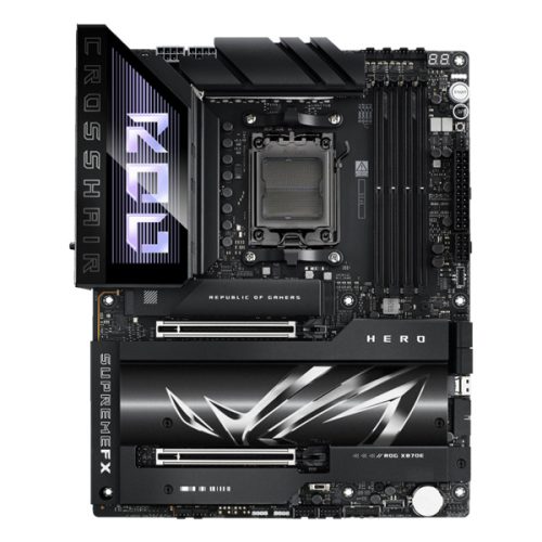 Asus Alaplap - AMD ROG CROSSHAIR X870E HERO AM5 (X870, ATX, 4xDDR5 8600+MHz, 4xSATA3, 5x M.2, HDMI+2xUSB4)