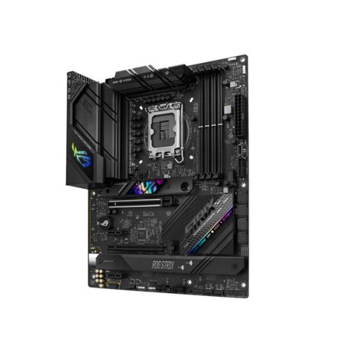 Asus Alaplap - Intel ROG STRIX B760-F GAMING WIFI s1700 (B760, 4xDDR5 7800+MHz, 4xSATA3, 3xM.2, HDMI+DP)