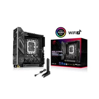   Asus Alaplap - Intel ROG STRIX B860-I GAMING WIFI s1851 (B860, 2xDDR5 9066+MHz, 4xSATA3, 2xM.2, HDMI+DP+Thunderbolt4)