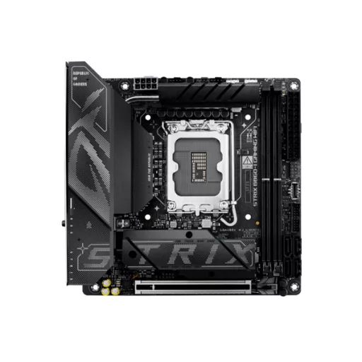 Asus Alaplap - Intel ROG STRIX B860-I GAMING WIFI s1851 (B860, 2xDDR5 9066+MHz, 4xSATA3, 2xM.2, HDMI+DP+Thunderbolt4)
