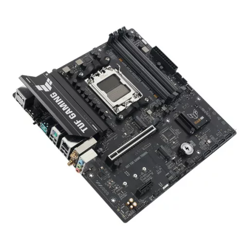 Asus Alaplap - AMD TUF GAMING A620AM-PLUS WIFI AM5 (A620, 4xDDR5 7600+MHz, 1x 2,5 Gb LAN, 2xM.2, 4xSATA3, HDMI+2xDP)