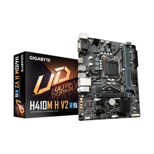 Gigabyte Alaplap - Intel H410M H V2 s1200 (H470, 2xDDR4 2933MHz, 1xGBE LAN, 4xSATA3, M.2, 6xUSB2.0, 4xUSB3.2)