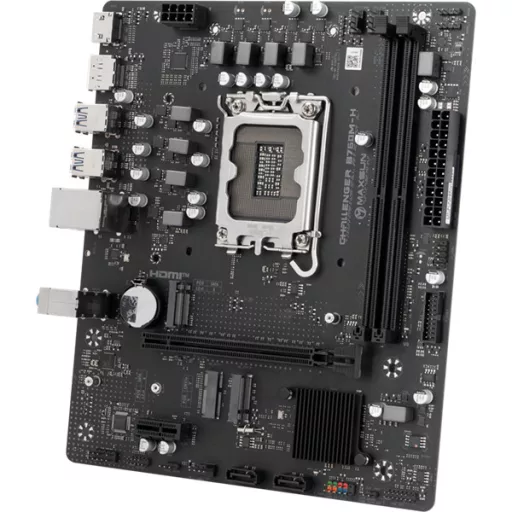 Maxsun Alaplap - Intel MS-CHALLENGER B760M-H WIFI s1700 (B760, mATX, 2xDDR4 3200MHz, 2xSATA3, 2xM.2, HDMI, DP)