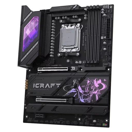 Maxsun Alaplap - AMD MS-ICRAFT B850 AIGA AM5 (B850, ATX, 4xDDR5 8400MHz, 2xSATA3, 4xM.2, HDMI, DP)