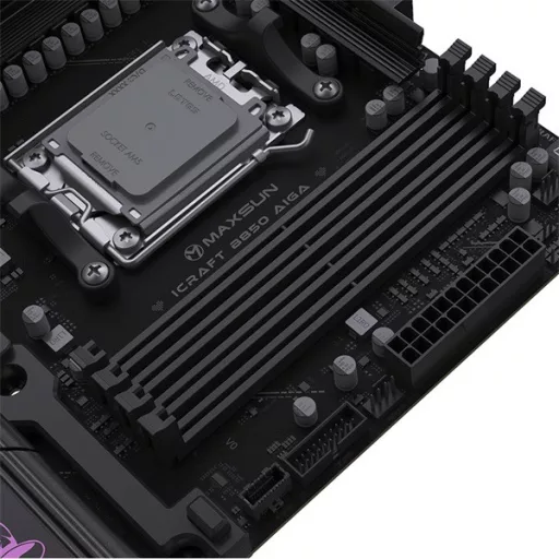 Maxsun Alaplap - AMD MS-ICRAFT B850 AIGA AM5 (B850, ATX, 4xDDR5 8400MHz, 2xSATA3, 4xM.2, HDMI, DP)