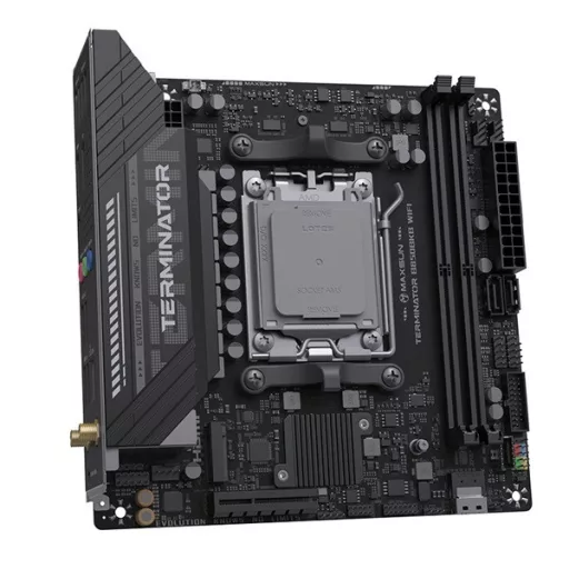 Maxsun Alaplap - AMD MS-TERMINATOR B850M PRO II WIFI7 AM5 (B850, mATX, 4xDDR5 8000MHz, 2xSATA3, 3xM.2, HDMI, DP)