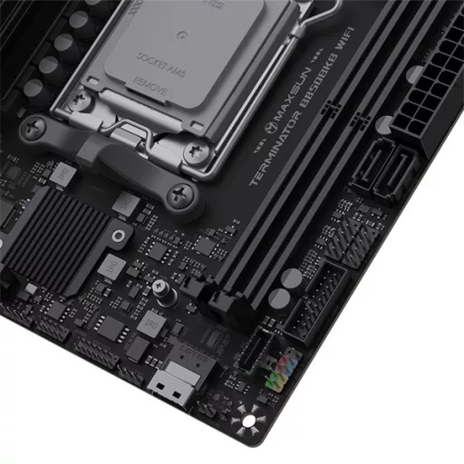 Maxsun Alaplap - AMD MS-TERMINATOR B850M PRO II WIFI7 AM5 (B850, mATX, 4xDDR5 8000MHz, 2xSATA3, 3xM.2, HDMI, DP)