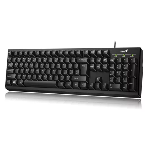 Genius Billentyűzet - KB-100 (Vezetékes, USB, Smart, fekete)