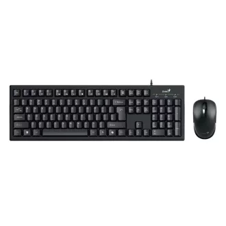   Genius Billentyűzet/Egér Kit - KM-100 SE (Vezetékes, USB, fekete)