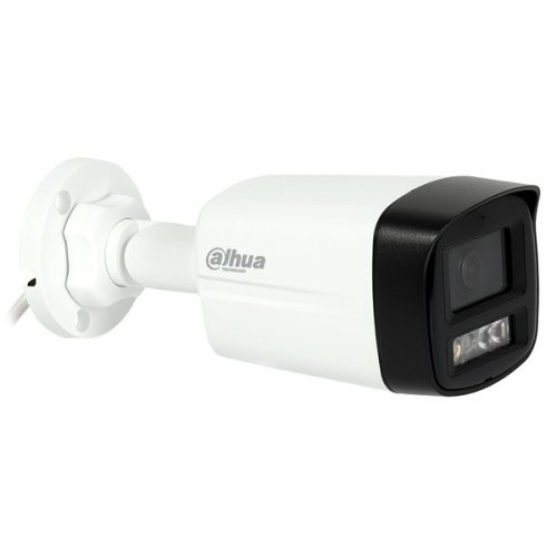 Dahua IP csőkamera - IPC-HFW1239TL1-A-IL (2MP, 2,8mm, kültéri, H265+, IP67, IR30m+LED20m, ICR, DWDR, 3DNR, PoE, mikrof.)