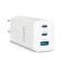 Delight USB-A 20W + Type-C (USB-C)  PD45W adapter 65W (55042), DC 5-20V, gyorstöltéssel, fehér