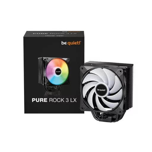 Be Quiet! CPU Cooler - PURE ROCK 3 LX (AMD: AM4/AM5; Intel: 1851/1700/1200/1150/1151/1155)