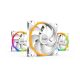 Be Quiet! Cooler 14cm - LIGHT WINGS WHITE 140mm PWM Triple Pack (RGB, 1700rpm, 20,6dB, fehér)