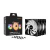 Be Quiet! Cooler 12cm - LIGHT WINGS LX 120mm PWM high-speed Triple-Pack (RGB, 2100rpm, 30,9dB, fekete)