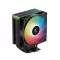 DeepCool CPU Cooler - AG400 BK ARGB V2 (31,6 dB; max, 128,93 m3/h; 4pin csatlakozó, 4 db heatpipe, 12cm, PWM)
