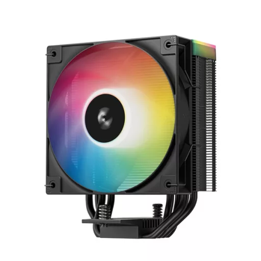 DeepCool CPU Cooler - AG400 BK ARGB V2 (31,6 dB; max, 128,93 m3/h; 4pin csatlakozó, 4 db heatpipe, 12cm, PWM)