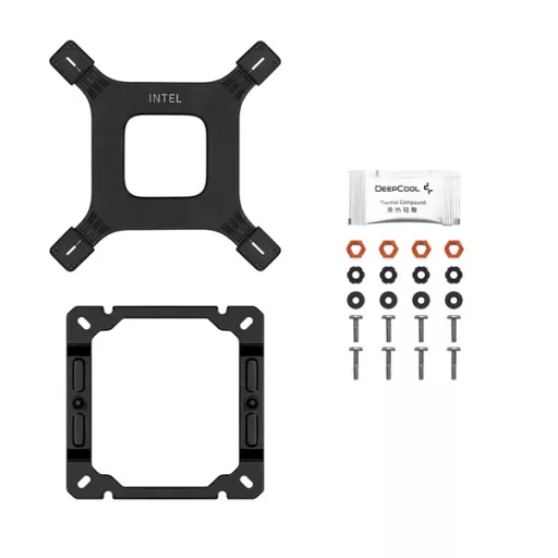 DeepCool CPU Cooler - AG400 BK ARGB V2 (31,6 dB; max, 128,93 m3/h; 4pin csatlakozó, 4 db heatpipe, 12cm, PWM)
