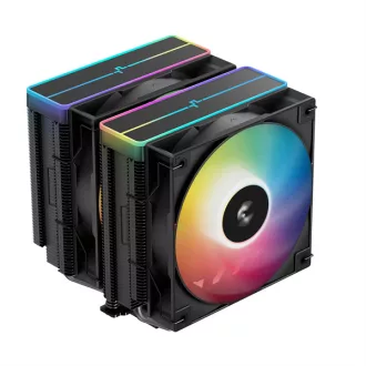  DeepCool CPU Cooler - AG620 BK ARGB V2 (29,4 dB; max, 115,32 m3/h; 4pin csatlakozó, 6 db heatpipe, 12cm, PWM, LED)