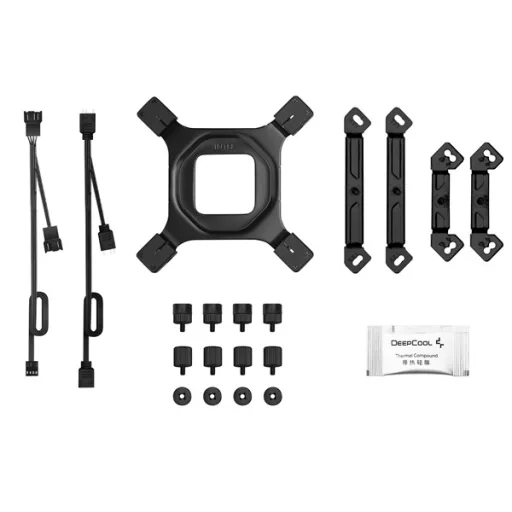 DeepCool CPU Cooler - AG620 BK ARGB V2 (29,4 dB; max, 115,32 m3/h; 4pin csatlakozó, 6 db heatpipe, 12cm, PWM, LED)