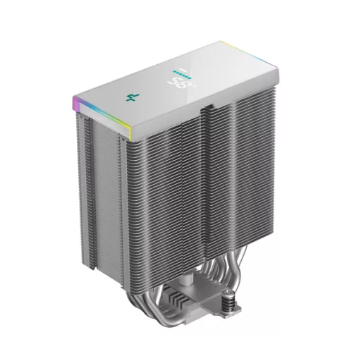 DeepCool CPU Cooler - AK500S DIGITAL SE WH (28dB; max, 117,21 m3/h; 4pin csatlakozó, 5 db heatpipe, 12cm, PWM, fehér)