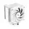 DeepCool CPU Cooler - AK500 WH (31,5 dB; max, 88,75 m3/h; 4pin csatlakozó, 5 db heatpipe, 12cm, PWM)