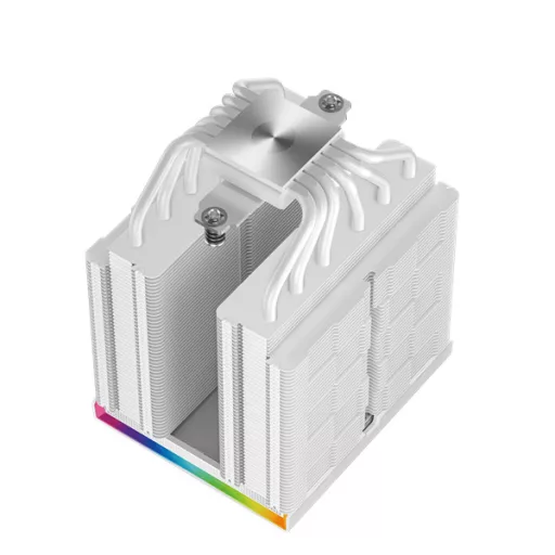 DeepCool CPU Cooler - AK620 DIGITAL PRO WH (25 dB; max, 103,45 m3/h; 4pin csatlakozó, 6 db heatpipe, 2x12cm, PWM, fehér)