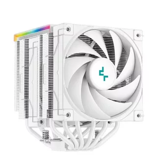   DeepCool CPU Cooler - AK620 Digital WH (28 dB; max, 117,21 m3/h; 4pin csatlakozó, 6 db heatpipe, 2x12cm, PWM, fehér)
