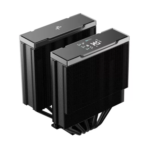 DeepCool CPU Cooler - AK620 G2 DIGITAL NYX (28 dB; max, 98,13 m3/h; 4pin csatlakozó, 6 db heatpipe, 2x12cm, PWM)