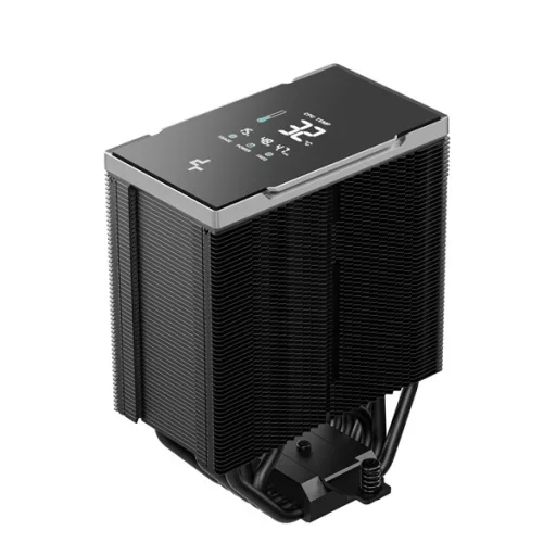 DeepCool CPU Cooler - AK700 DIGITAL NYX (28dB; max, 131,21 m3/h; 4pin csatlakozó, 7 db heatpipe, 12cm, PWM)