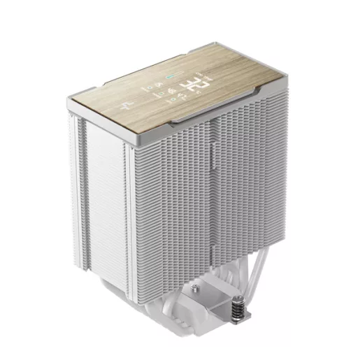 DeepCool CPU Cooler - AK700 DIGITAL WH (28dB; max, 131,21 m3/h; 4pin csatlakozó, 7 db heatpipe, 12cm, PWM)