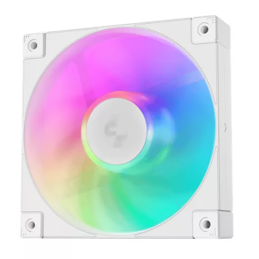 DeepCool Cooler 12cm - FD12 ARGB WH( (3in1) (27,6dB; max. 109,07 m3/h; 3pin csat; hydro bearing, ház hűtésre, PWM, fehé)