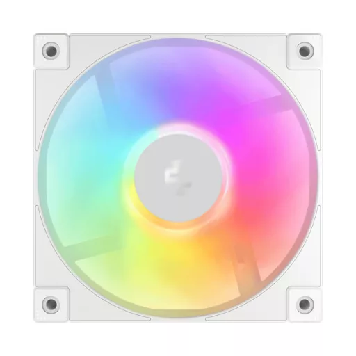 DeepCool Cooler 12cm - FD12 ARGB WH (27,6dB; max. 109,07 m3/h; 3pin csatlakozó; hydro bearing, ház hűtésre, PWM, fehér)