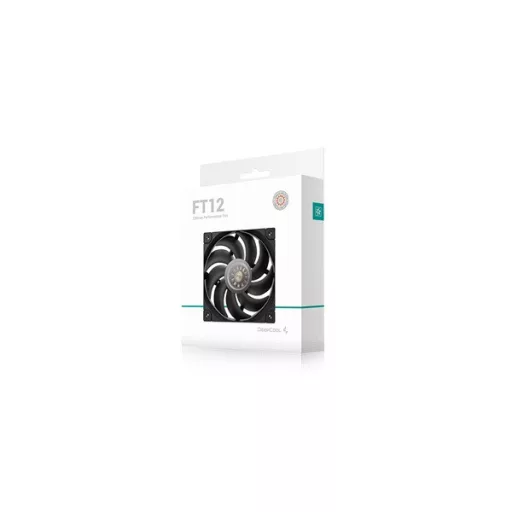 DeepCool Cooler 12cm - FT12 (32dB; max.127,42 m3/h; 3pin csatlakozó; hydro bearing, ház hűtésre, PWM)