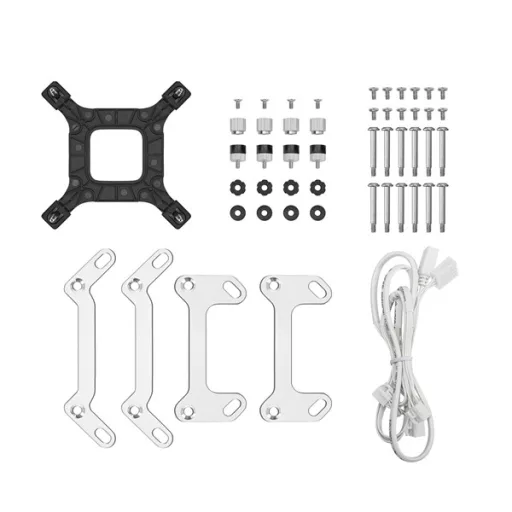 DeepCool CPU Water Cooler - LM360 WH (max 36,07dB; max. 122,52 m3/h; 3x12cm, LED kijelző, fehér)