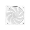 DeepCool CPU Water Cooler - MYSTIQUE 240 WH ARGB (max 21dB; max. 123,09 m3/h; 2x12cm, LED kijelző, fehér)