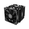 ID-Cooling CPU Cooler - SE-206-XT BLACK (15.2-35.2 dB; max 129,39 m3/h; 4Pin csatlakozó, 6 db heatpipe, 2x12cm, PWM)