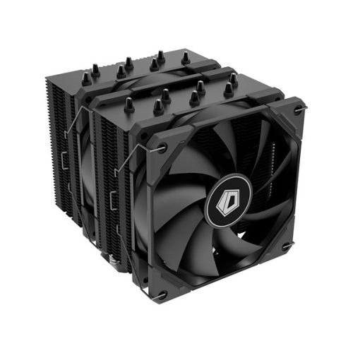 ID-Cooling CPU Cooler - SE-207-XT BLACK (10.8-13.2 dB; max 129.39 m3/h; 4Pin csatlakozó, 7 db heatpipe, 2x12cm, PWM)