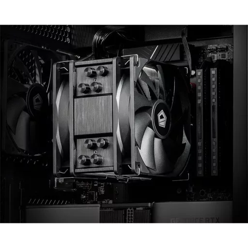 ID-Cooling CPU Cooler - SE-214-XT PLUS (35,2dB; max. 129,39 m3/h; 4pin, 4 db heatpipe, 2x12cm, PWM)