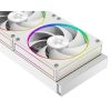 ID-Cooling CPU Water Cooler - Space SL240 WHITE (13.8-30.5dB; max. 132,52 m3/h; 2x12cm, A-RGB LED, fehér)