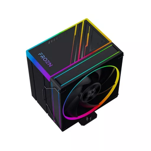 ID-Cooling CPU Cooler - FROZN A610 ARGB (29.9dB; max. 132,54 m3/h; 4pin, 4 db heatpipe, 12cm, A-RGB, PWM)