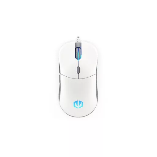 Endorfy Egér - GEM Onyx (8000 DPI, ARGB, PixArt chip, optikai, 1,8m, fehér)