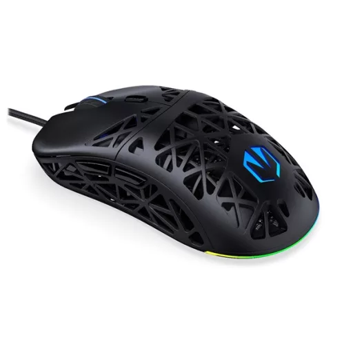 Endorfy Egér - LIV (Honeycomb, 8000 DPI, ARGB, PixArt PAW3311, optikai, 1,8m, fekete)