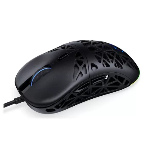 Endorfy Egér - LIV (Honeycomb, 8000 DPI, ARGB, PixArt PAW3311, optikai, 1,8m, fekete)