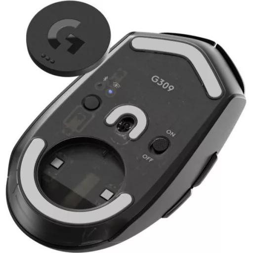 Logitech Egér - G309 LightSpeed (Vezeték nélküli, Bluetooth, Gaming, Optikai, 7 gombos, 25000 DPI, fekete)