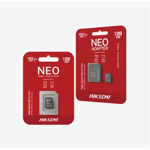 Hikvision HIKSEMI MicroSD kártya - NEO 8GB microSDHC™, Class 10 and UHS-I, TLC  + Adapter