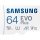 Samsung MicroSD kártya - 64GB MB-MJ64KA/EU (PRO Endurance, Class10, R100/W30, adapter, 64GB)