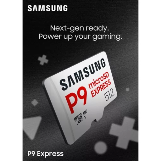 Samsung MicroSD kártya - 512GB MB-MK512T/WW (P9, Class10, PCIe Gen3.0x1, NVMe 1.3, SD 7.1, UHS-I)