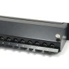 Equip Patch panel - 326624 (24 port, Cat6A, 1U, árnyékolt, fekete)