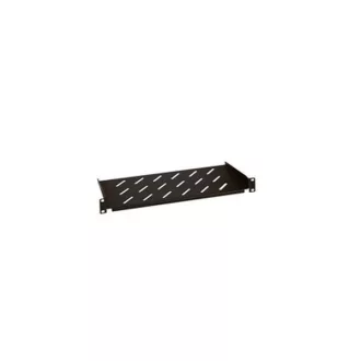   Legrand Rackszekrény polc - (19", 2U, fix, 200 mm mély, 2 ponton rögzíthető, 15kg, Linkeo, Fekete)