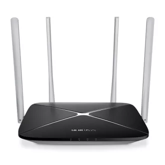   Mercusys Router WiFi AC1200 - AC12 (400Mbps 2,4GHz + 867Mbps 5GHz; 4port 100Mbps, WPA2)
